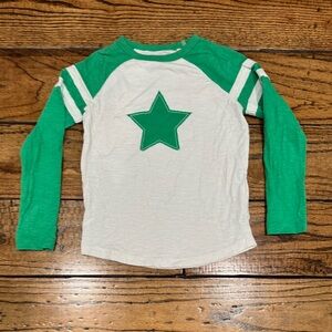 Mini Boden Boys Longsleeved Ragland Star appliqué Longsleeved shirt Size 6/7